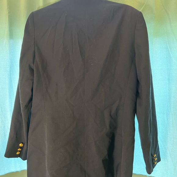 Navy Talbot double breasted blazer. - Picture 2 of 3